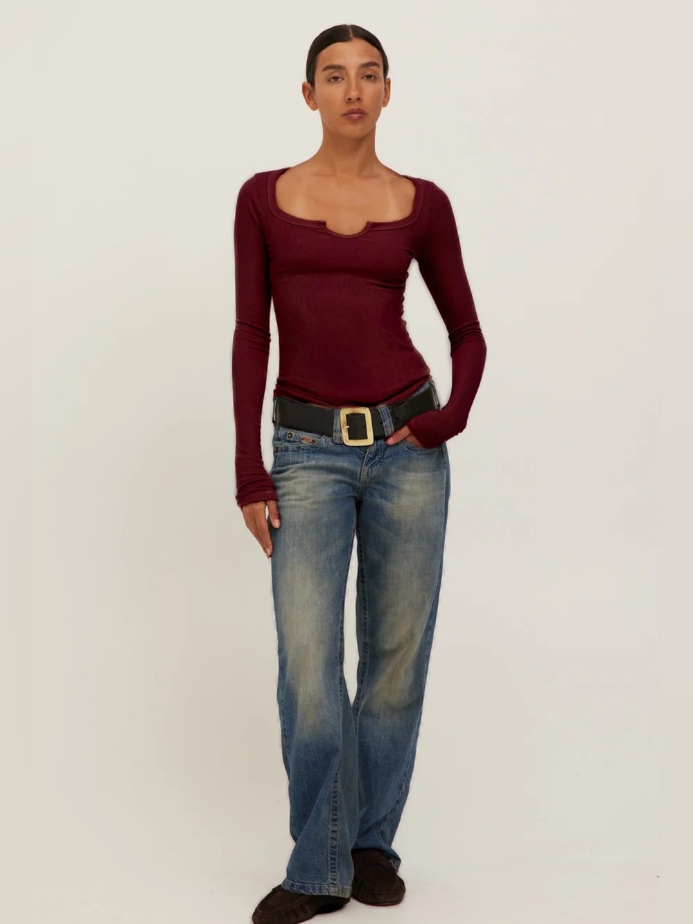 Project Social The lovely long sleeve in cherry